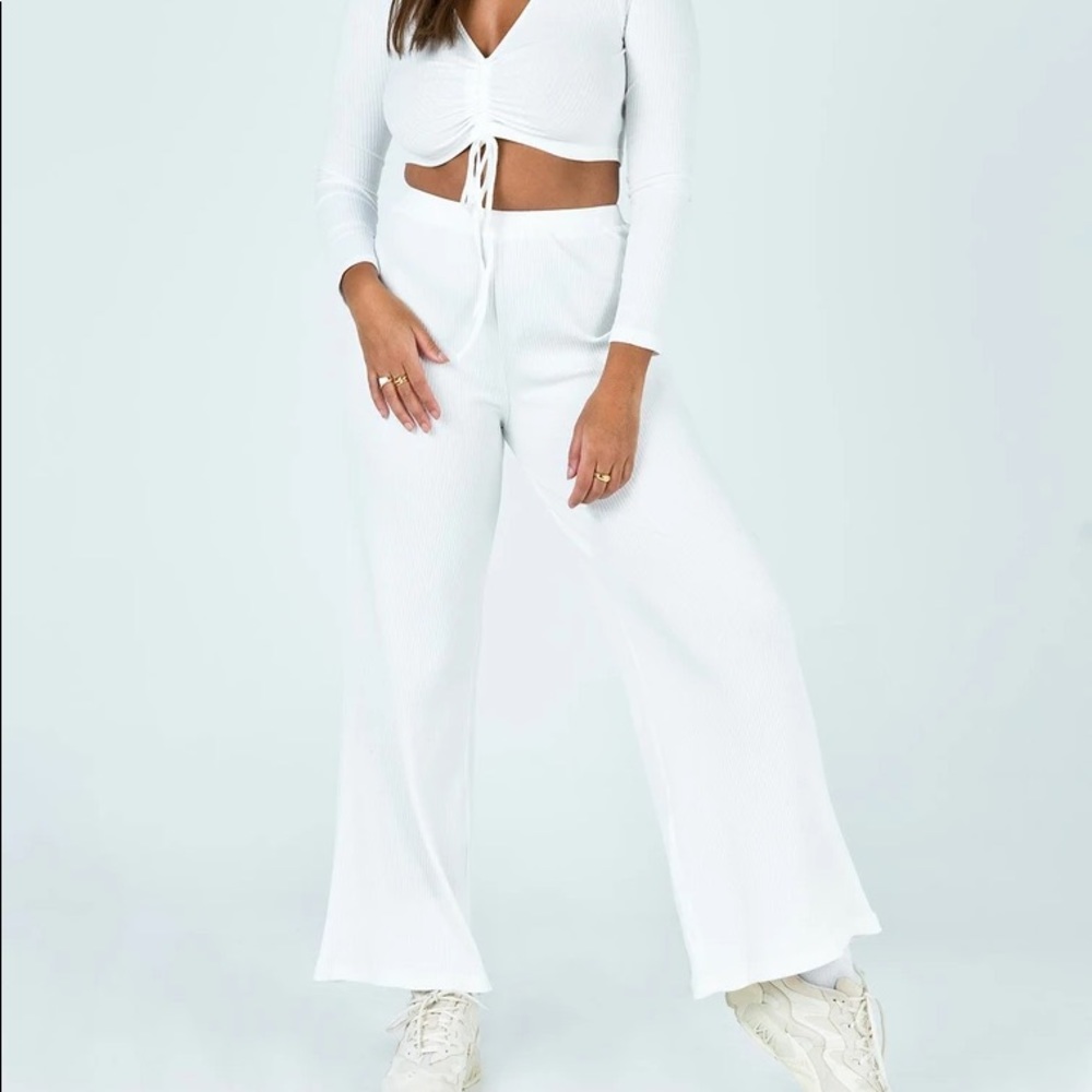 Princess Polly Dru Cotton Ribbed Leggings & Top Set